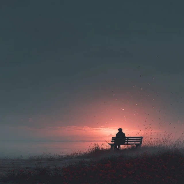 Loneliness Sunset Peaceful Scene