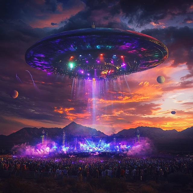 Alien UFO Concert in Roswell New Mexico