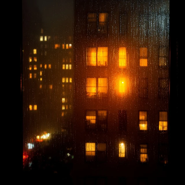 Brooklyn Night Rain City View Ultra Realistic