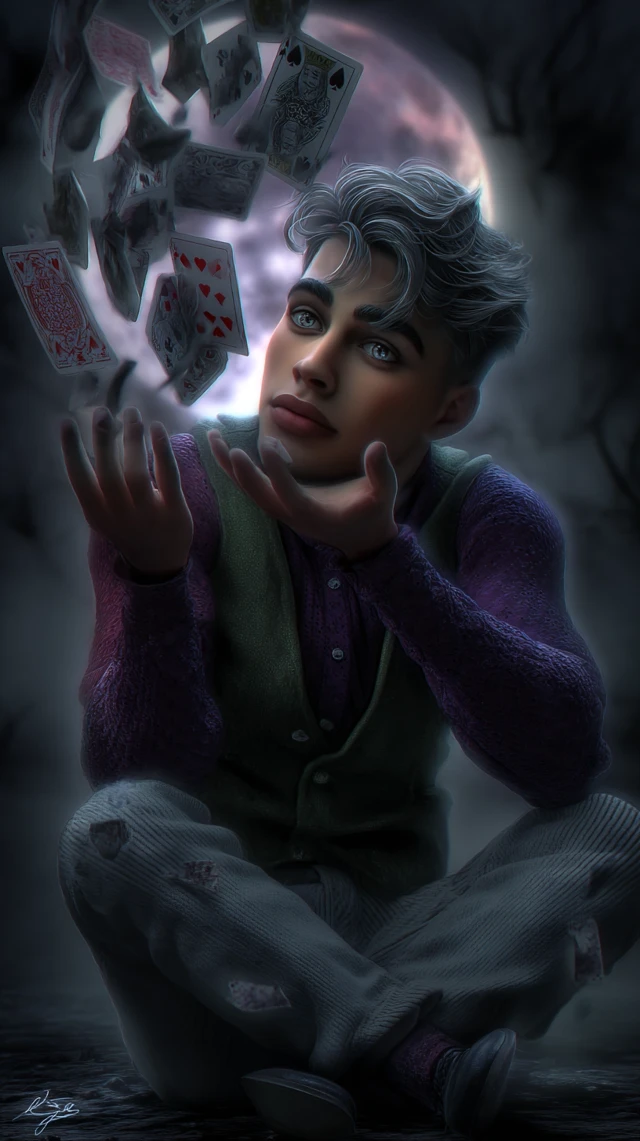 Young Magician Playing Cards Now You See Me