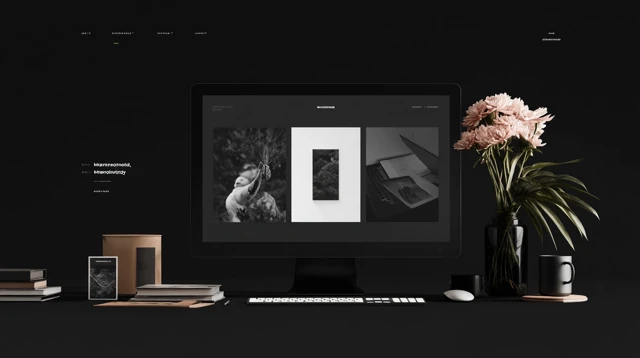 Minimalist Portfolio Website Landing Page Design