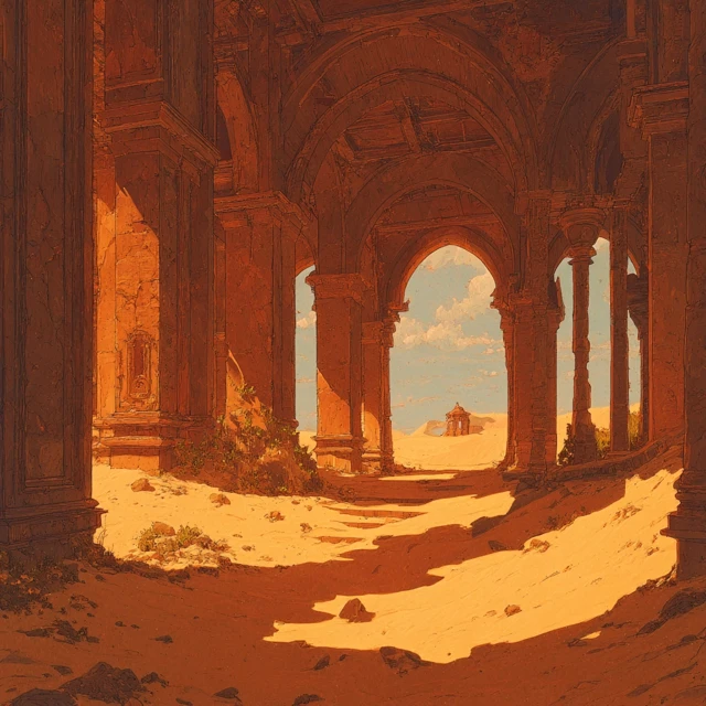 PostApocalyptic Palace Desert View Anato Finnsatrk
