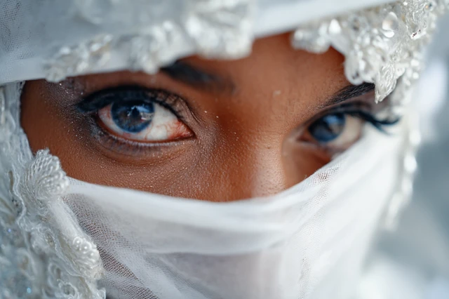 Bride Disguise Intrigue: Woman Infiltrating Wedding