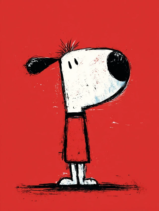 Abstract Cartoon Character Illustration