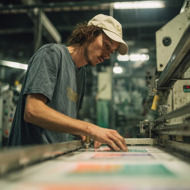 Stussy TShirt Printing Factory Wes Anderson Style