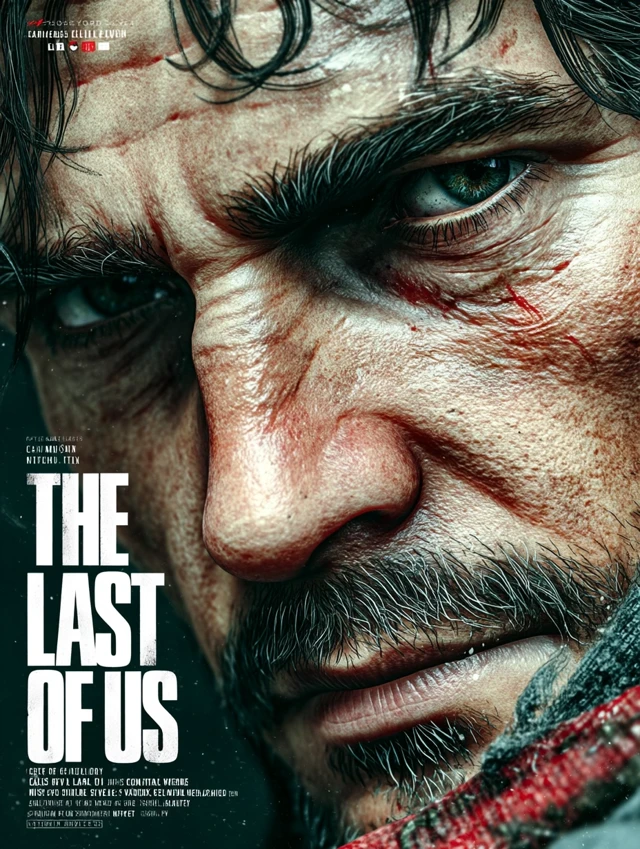 The Last of Us Movie Poster with Henry Cavill Cyberpunk