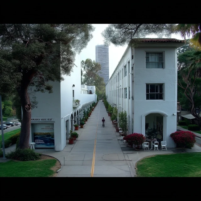 David Lynch Style Building in Los Angeles