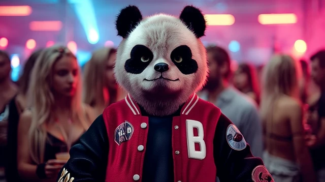 Panda at the Techno Party