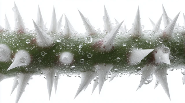 Rose Stem Thorns Macro Close Up