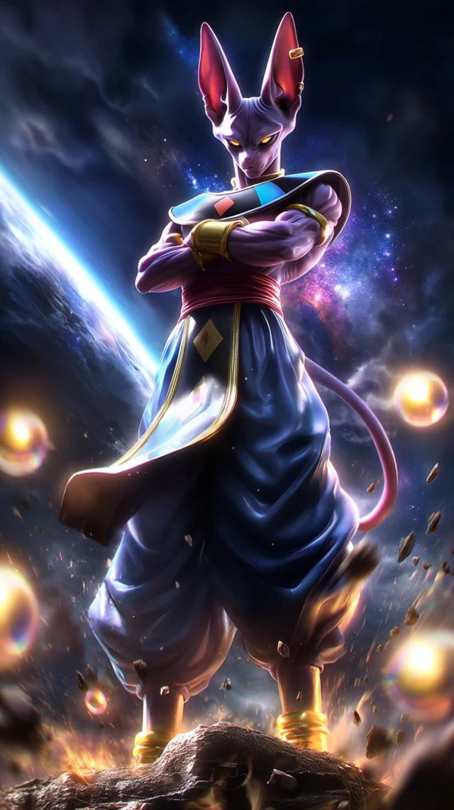Beerus God of Destruction Anime Art