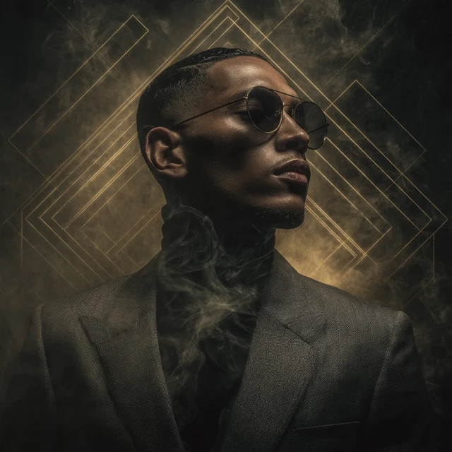 House Music Album Cover Portrait Singer Sunglasses