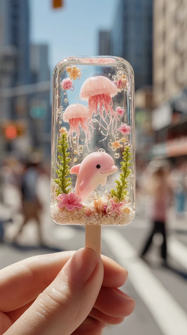 Dolphin Popsicle Underwater Scene Photography