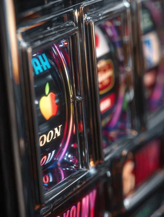 Casino Slot Machine Logos Apple Sony Google