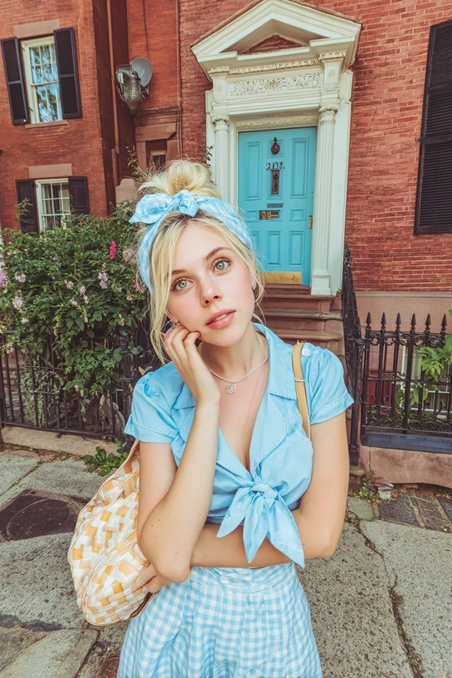 Cinderella-Inspired Teen in Prep School Fashion