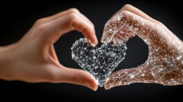 Digital Love Heart Connection Technology