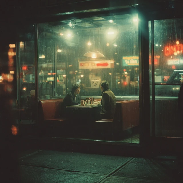 Manhattan Diner Late Night Conversation