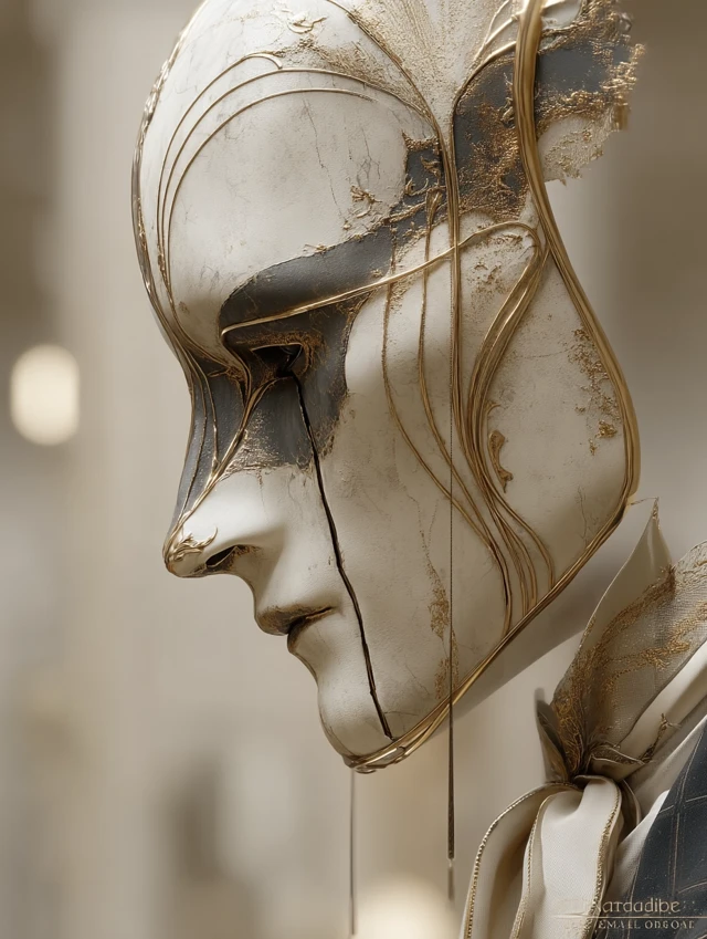 Masked Enigma: A Portrait of Mystery