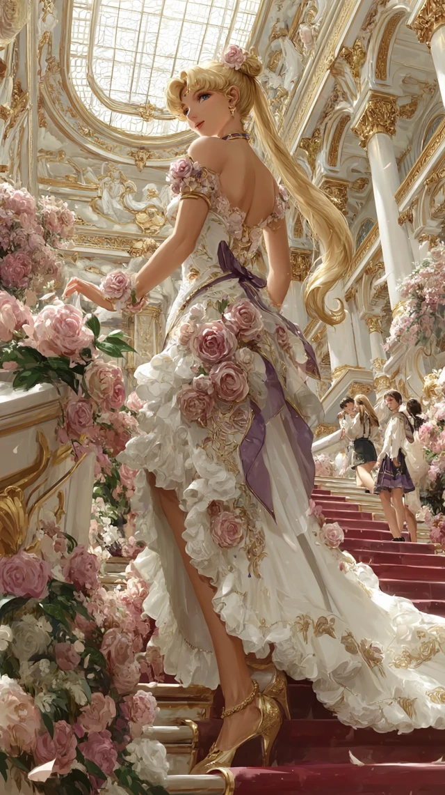 Sailor Moon Wedding Gown Anime Art