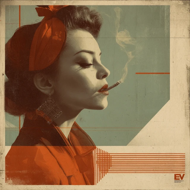Retro Big Band Jazz Album Art Vintage Style