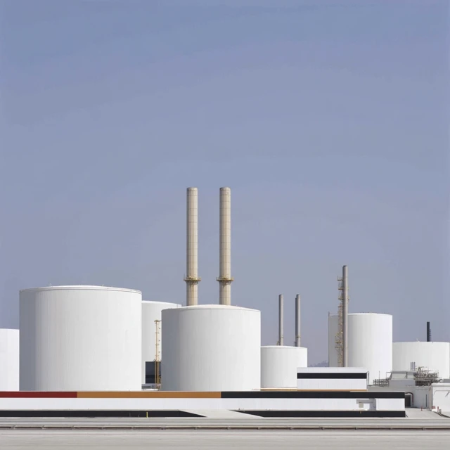 Oil Refinery Exterior: Industrial Architecture