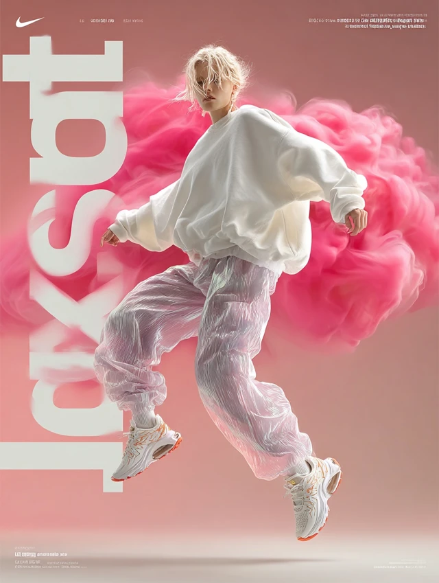 Nike Fashion Advertisement Just Do It Modern Sports Aesthetic