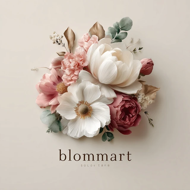 Bloommart Elegant Floral Logo Design for Ecommerce