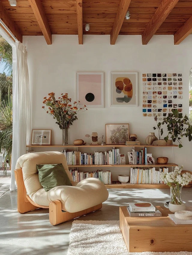 Modern Japandi Interior Design with Warm Tones