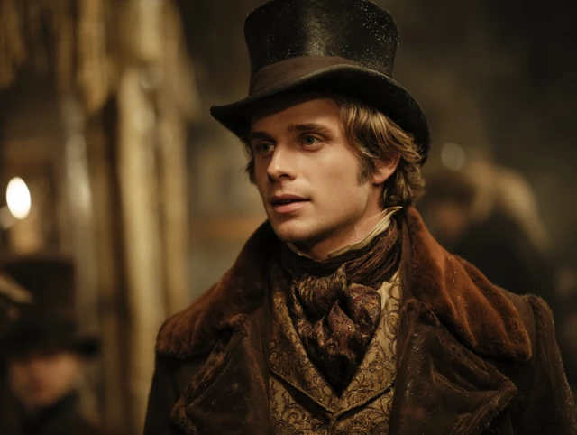 Dickensian Movie Still Gentleman in Top Hat
