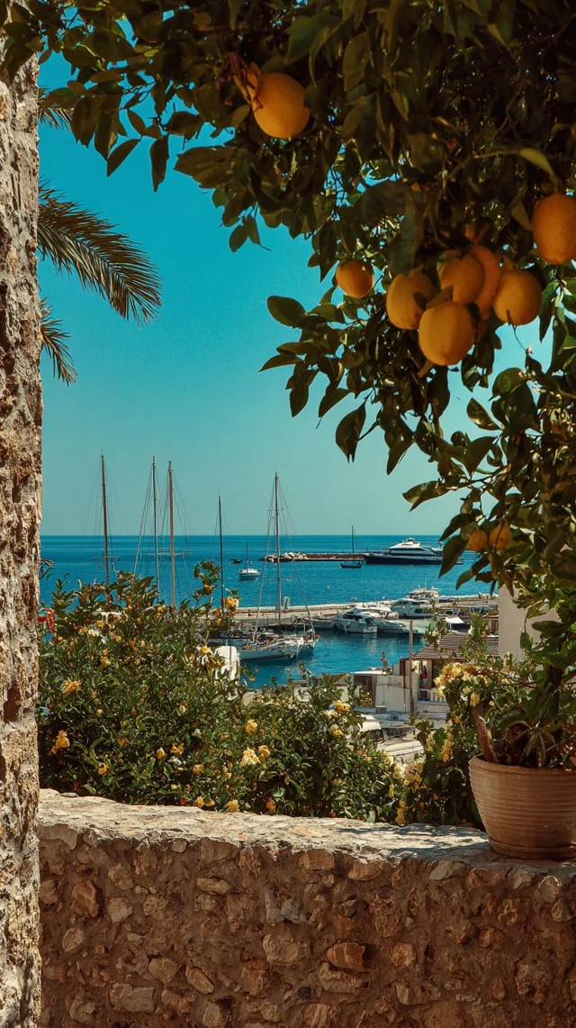 Krios Greece Coastal View Oranges Ships Summer Vibes