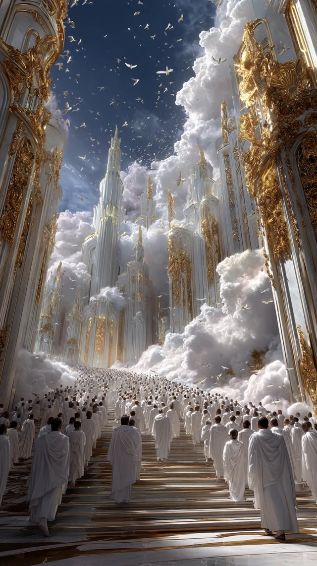 Heavenly Procession Divine City Architecture
