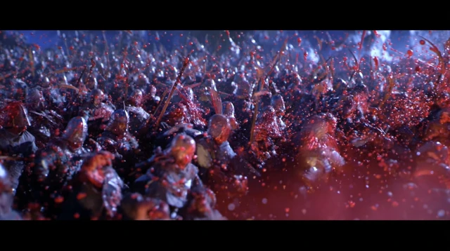 Epic Medieval Battle Between Men and Orcs