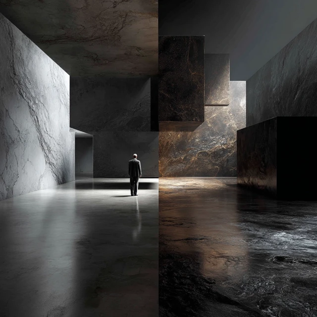 Human Form and Concrete Transformation Art