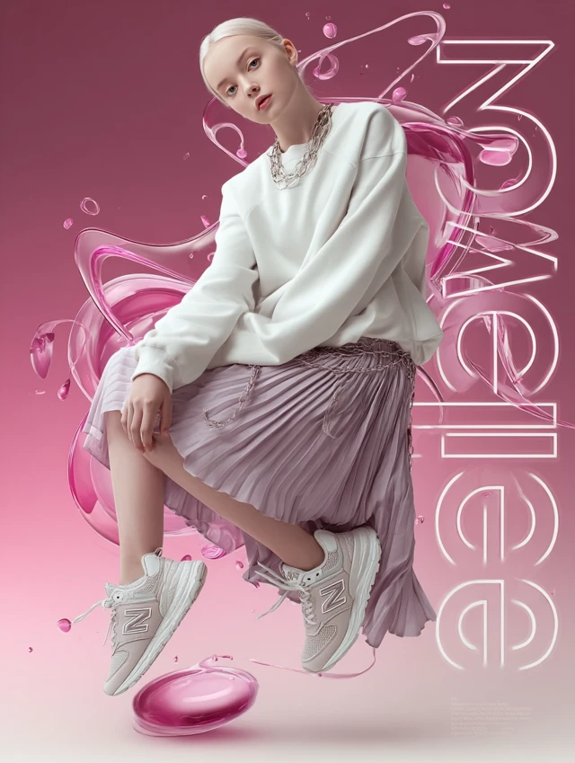New Balance Fashion Advertisement with Albino Model
