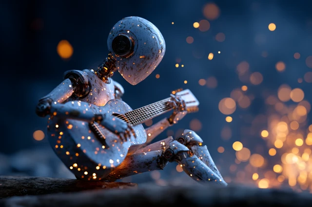 Robot Musician by Campfire