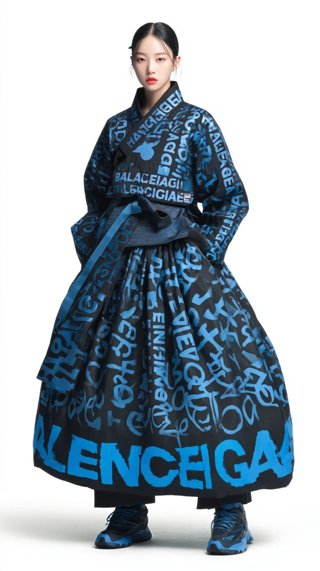 Hanbok Balenciaga Urban Fashion Fusion
