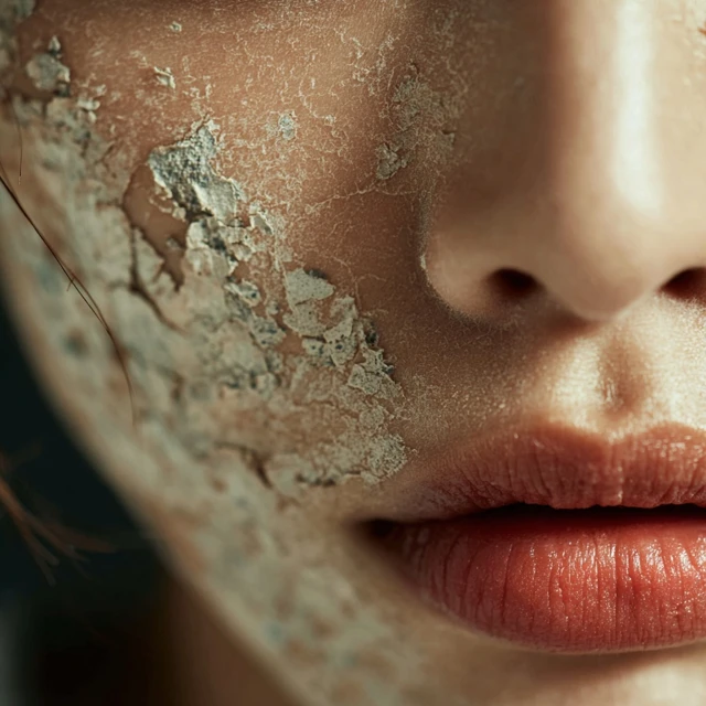 Dry Skin Close Up Medical Skincare Concept