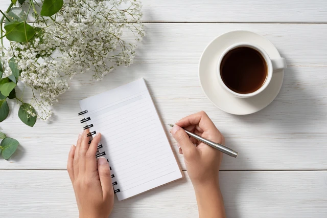 Writing To Do List Minimal Desk Flat Lay