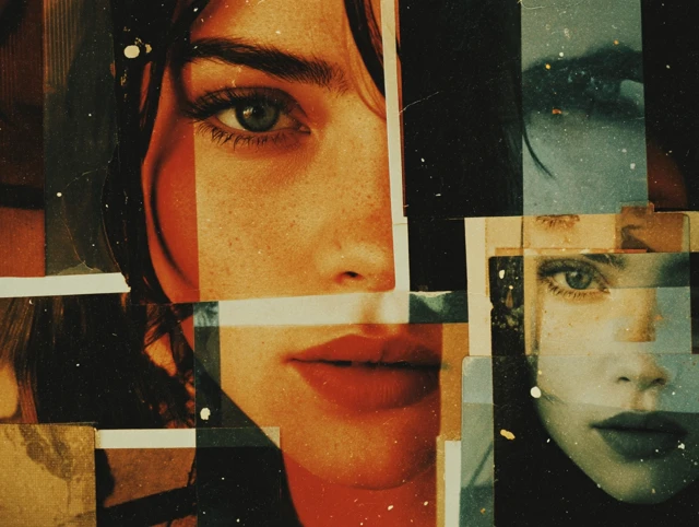 Ambers Chord Mirrors Line Album Cover 70s Polaroid Collage