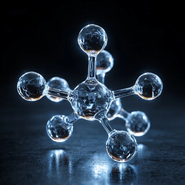 Formaldehyde Molecule 3D Icon HD Photography