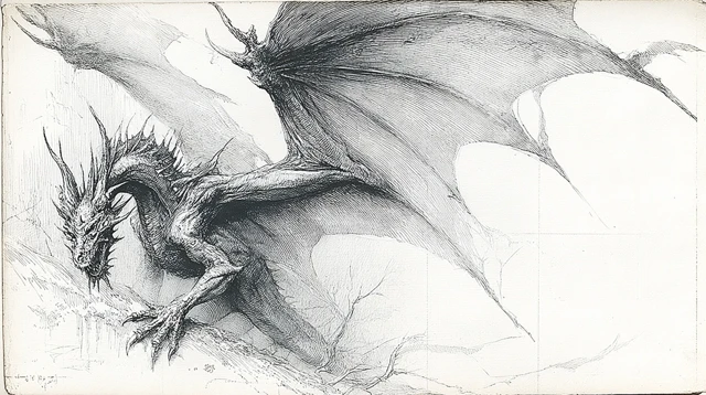 Undead Dragon Illustration Fantasy Art