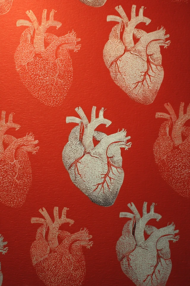 Hand Drawn Heart Pop Art Illustration