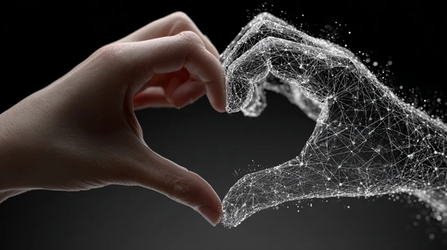 Digital Love Heart Connection Technology