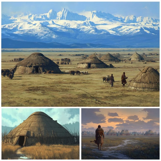 Ancient Mongolian Frontier Land on the Great Plains