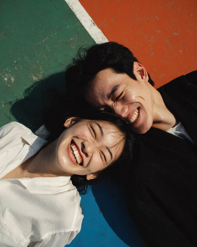 Joyful Couple Outdoor Candid Photography