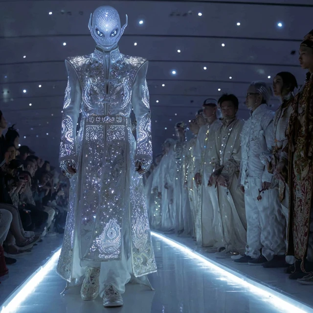 Joseon Dynasty Fashion Show with Alien Model