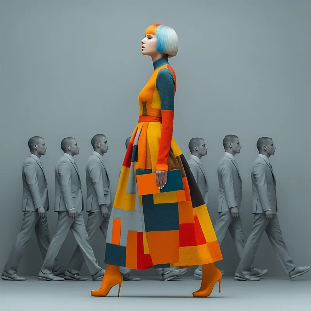 Creative Designer Against Conformity Fashion Photo