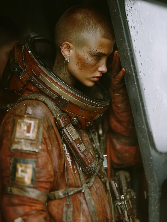 Futuristic Portrait: Sci-Fi Character in Detail