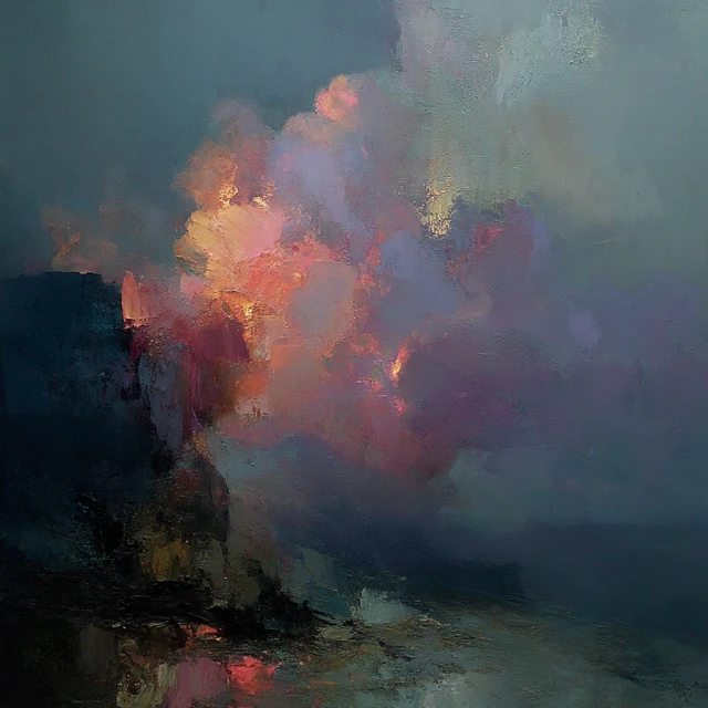 Iridescent Cloud Painting