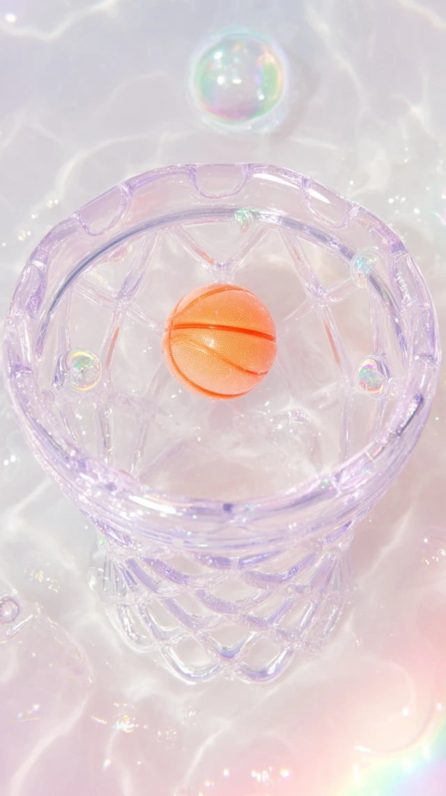 Dreamy 3D Basketball Hoop Kawaii Aesthetic