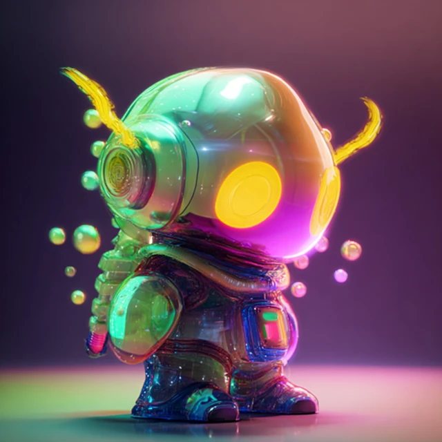 Cute Alien Astronaut Mech Suit 3D Render